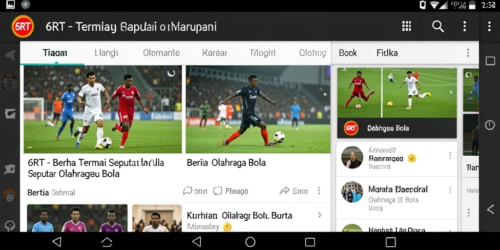 Tampilan antarmuka aplikasi 6RT yang modern dan fungsional.