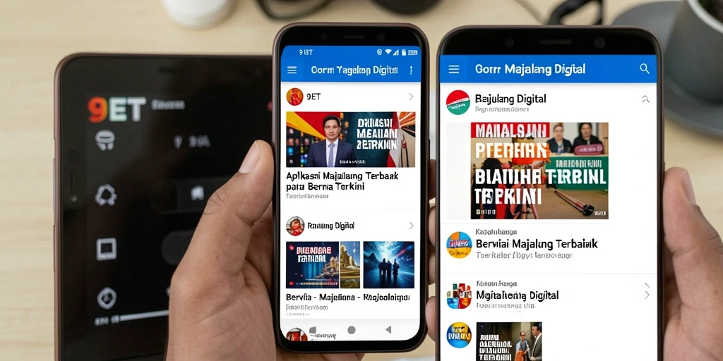 Antarmuka 9ET yang menarik dan informatif, menunjukkan berita terbaru.
