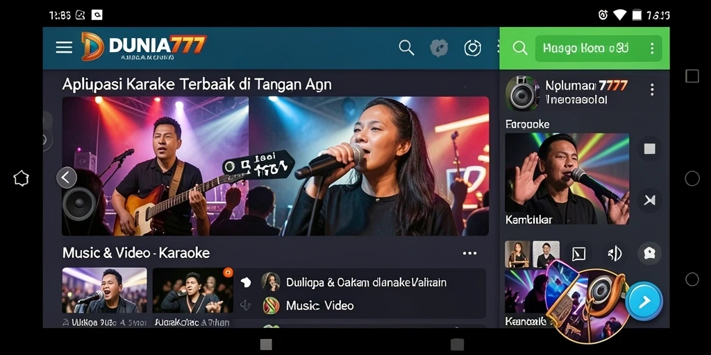 Tampilan antarmuka DUNIA777 yang menarik dan intuitif.