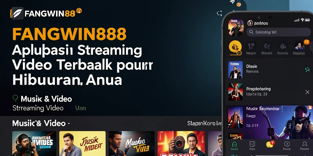 Antarmuka FANGWIN88 yang simpel dan mudah digunakan untuk streaming video.