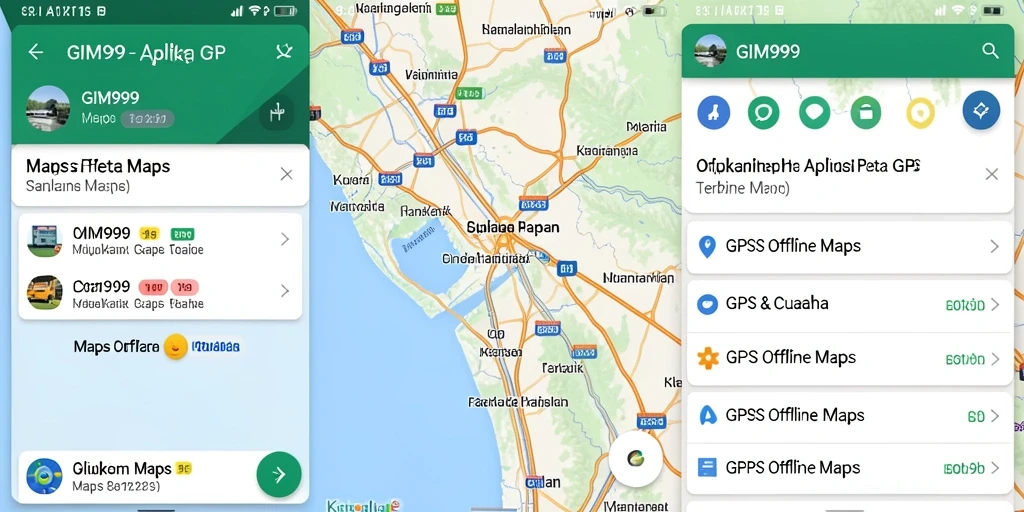Antarmuka GIM999 untuk navigasi GPS Offline yang mudah digunakan.