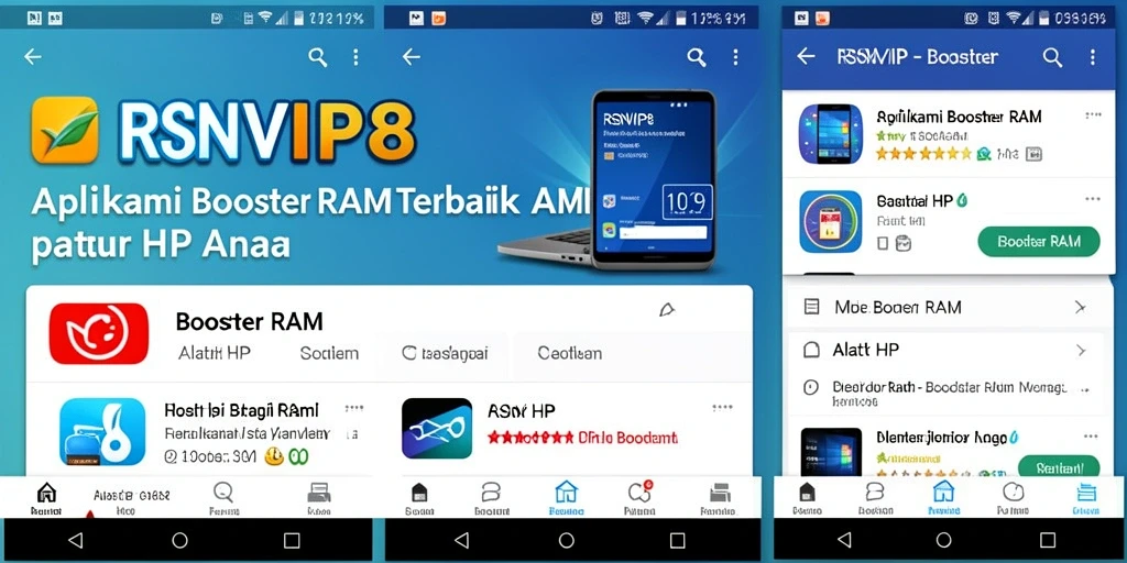 Tampilan antarmuka RSNVIP8 yang sederhana dan fungsional.
