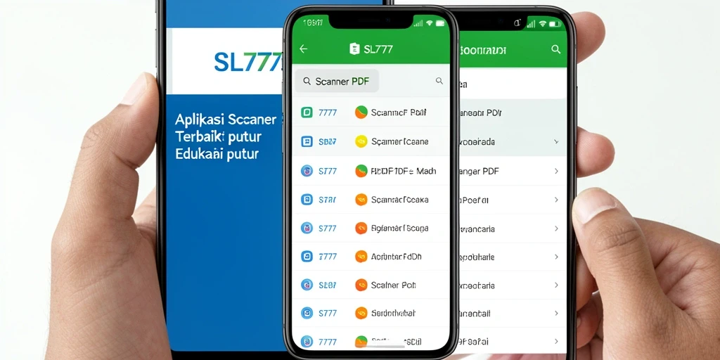 Antarmuka aplikasi SL777 yang sederhana dan fungsional.