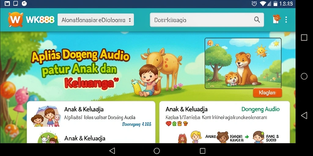 Antarmuka aplikasi WK888 yang menarik dan mudah digunakan.