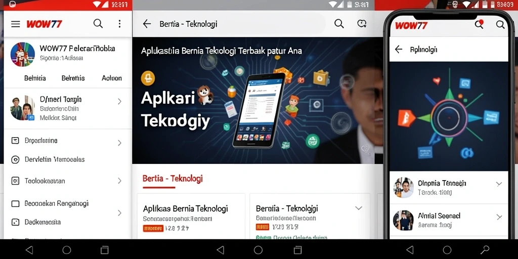Tampilan antarmuka WOW77 yang modern dan user-friendly.