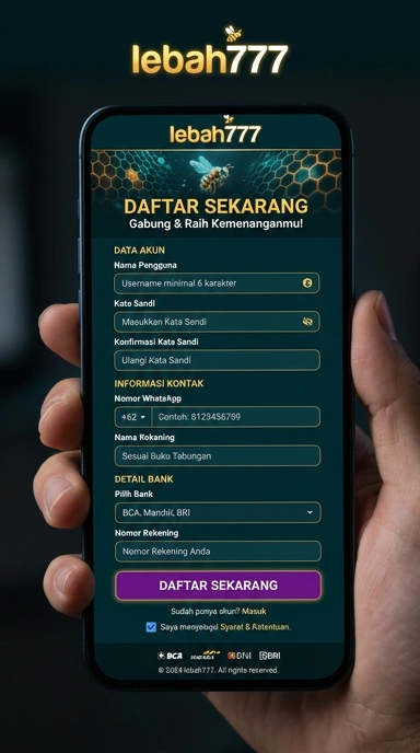 Daftar Akun Baru lebah777 untuk Pengguna Android