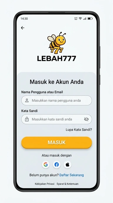 Masuk Akun Lebah777 untuk Pengguna Android